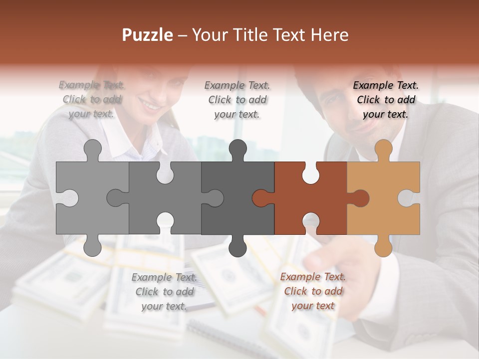 Manager Working Banking PowerPoint Template