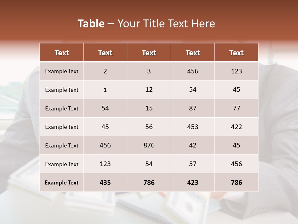 Manager Working Banking PowerPoint Template