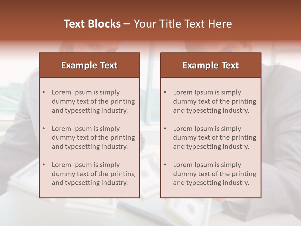 Manager Working Banking PowerPoint Template