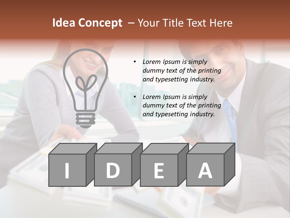 Manager Working Banking PowerPoint Template