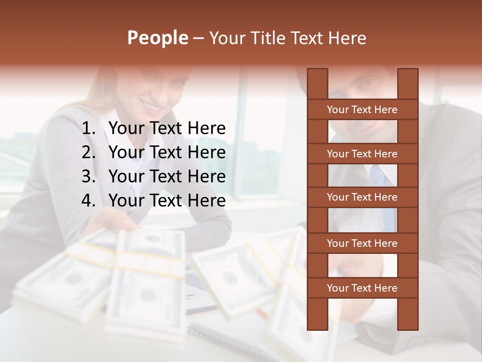 Manager Working Banking PowerPoint Template