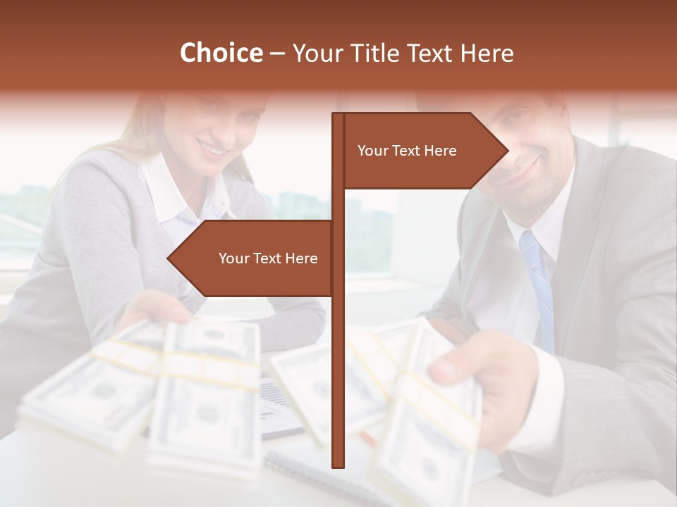 Manager Working Banking PowerPoint Template