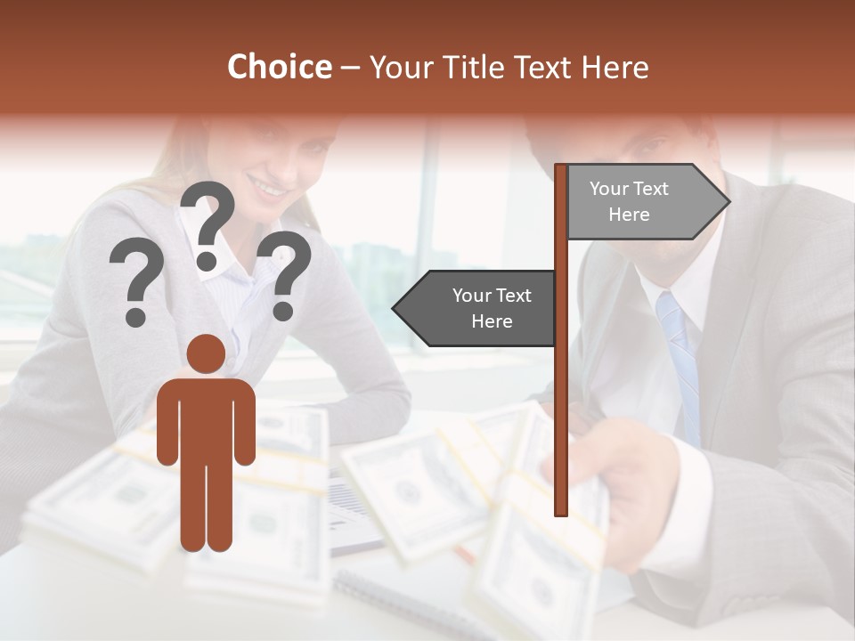 Manager Working Banking PowerPoint Template
