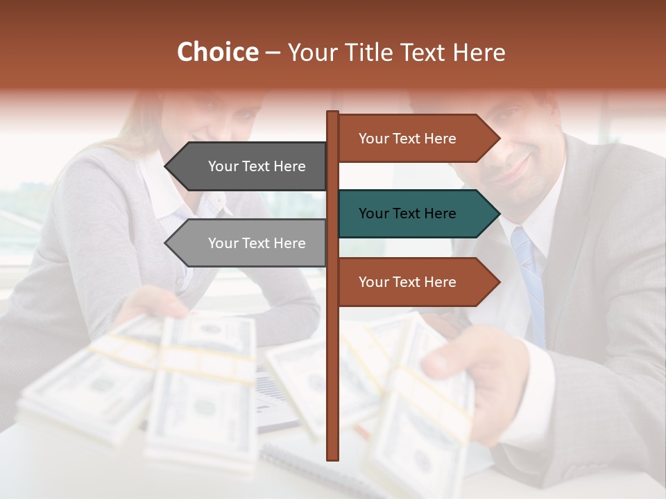 Manager Working Banking PowerPoint Template