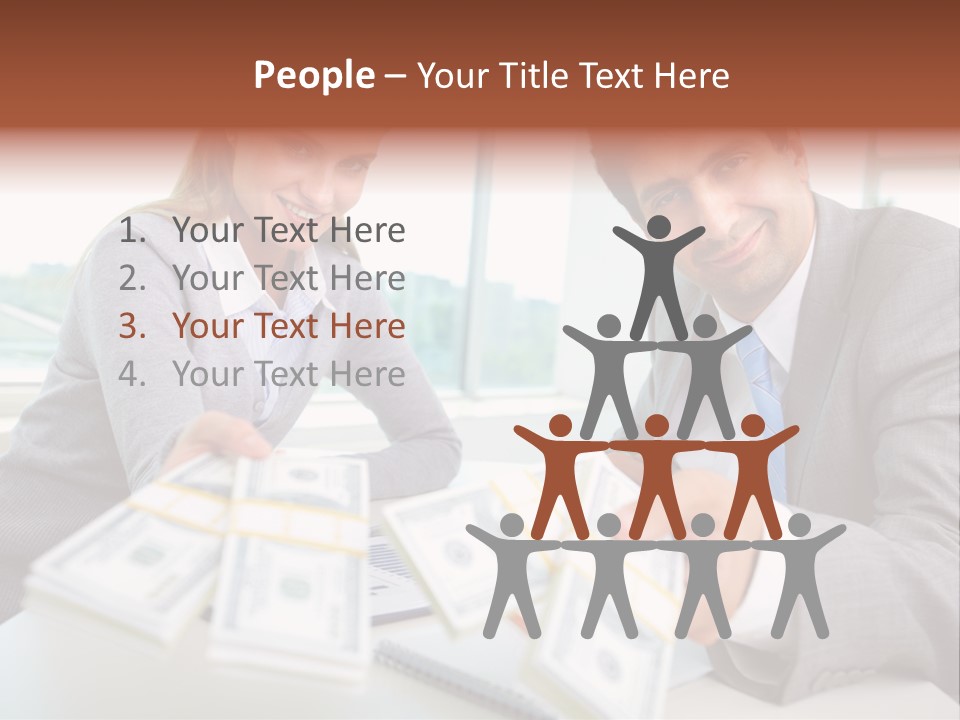 Manager Working Banking PowerPoint Template