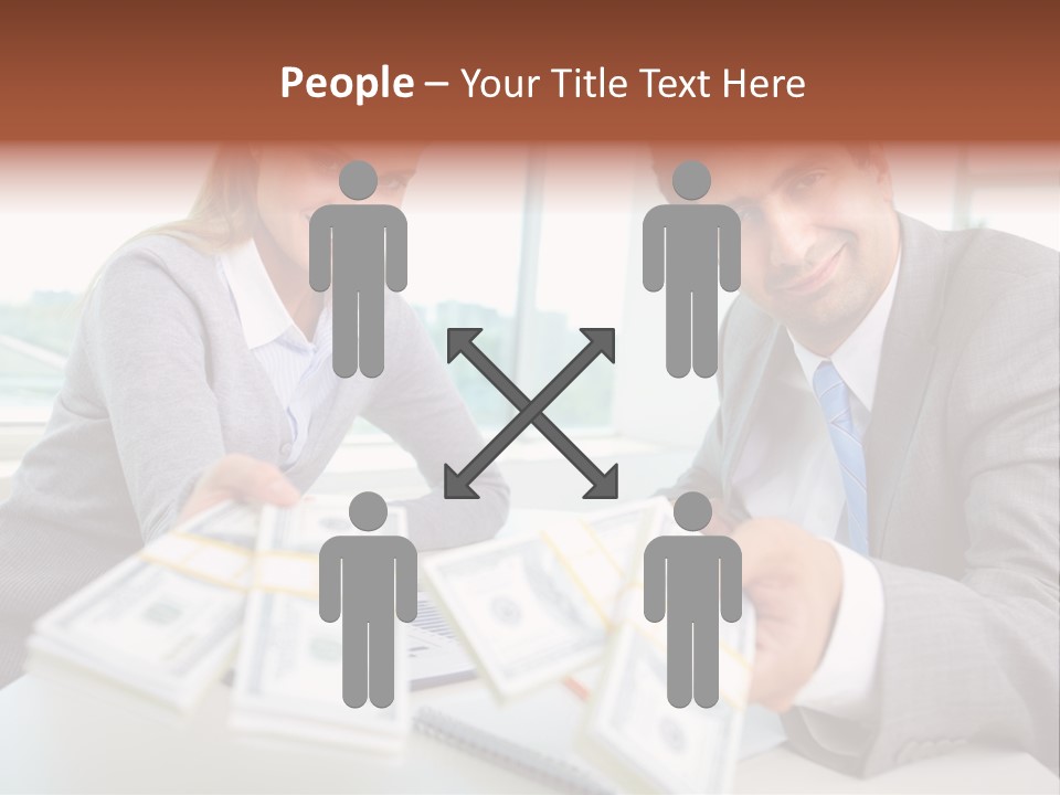 Manager Working Banking PowerPoint Template