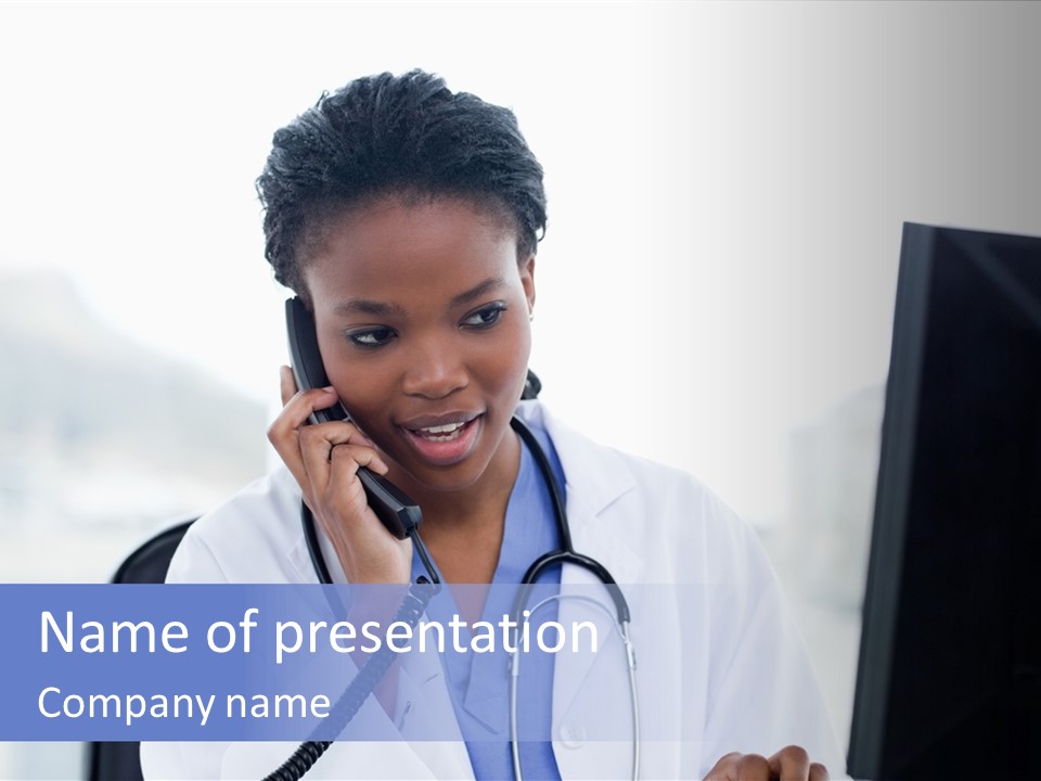 Professional Health Typing PowerPoint Template