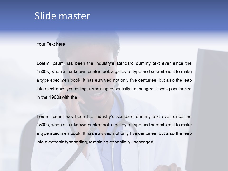 Professional Health Typing PowerPoint Template