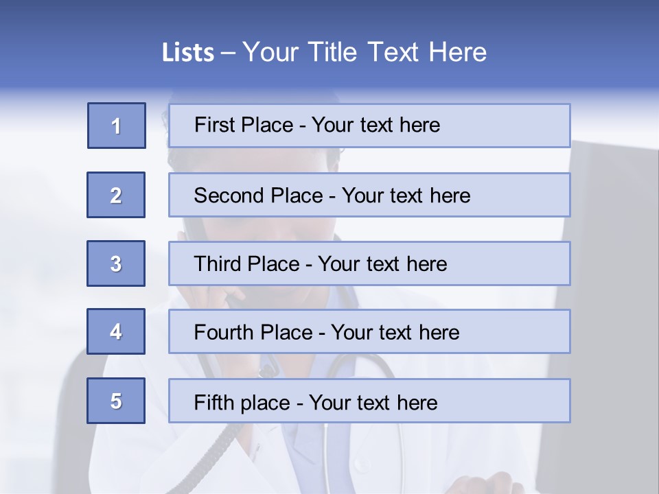Professional Health Typing PowerPoint Template
