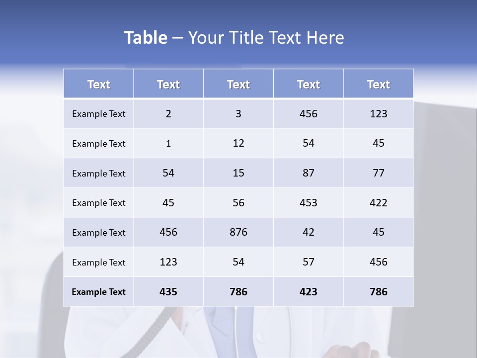 Professional Health Typing PowerPoint Template