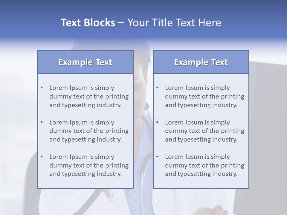 Professional Health Typing PowerPoint Template