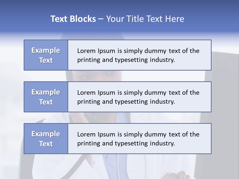 Professional Health Typing PowerPoint Template