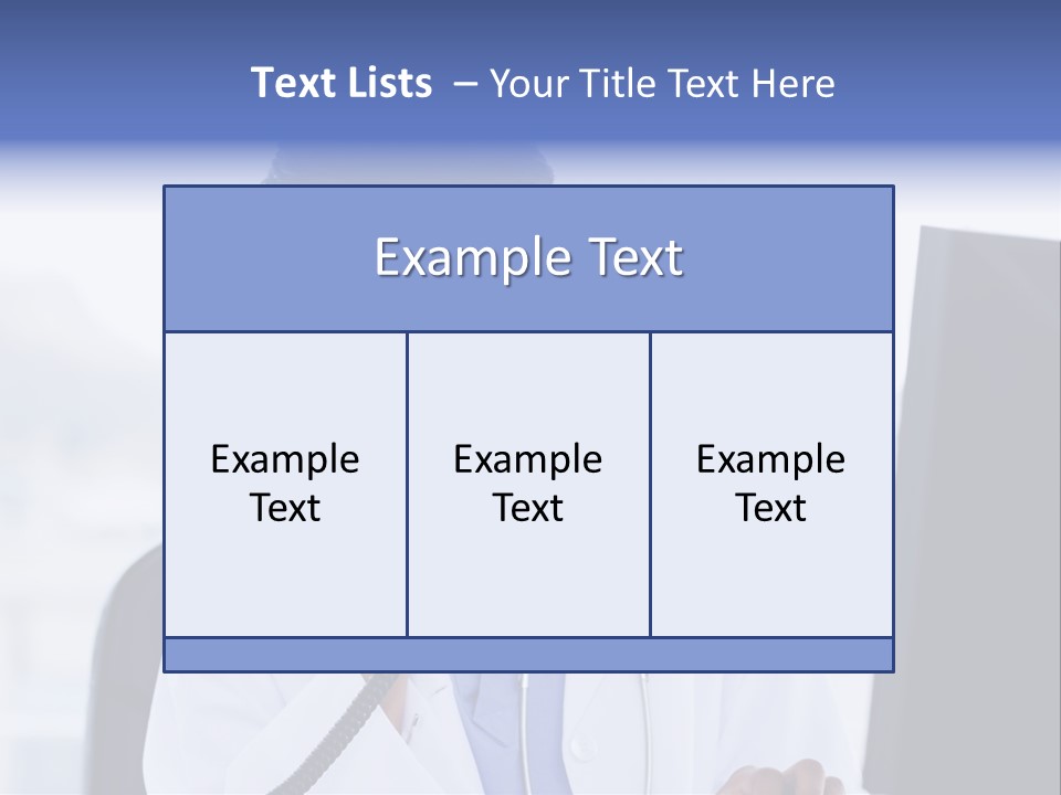 Professional Health Typing PowerPoint Template