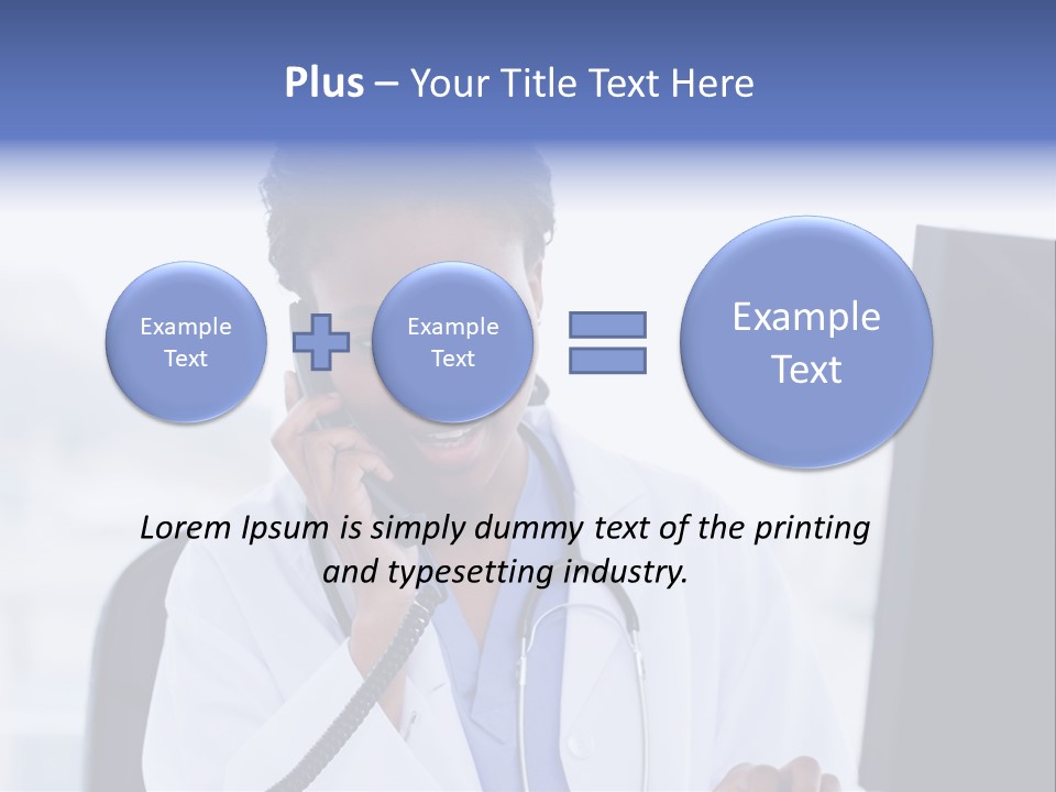 Professional Health Typing PowerPoint Template