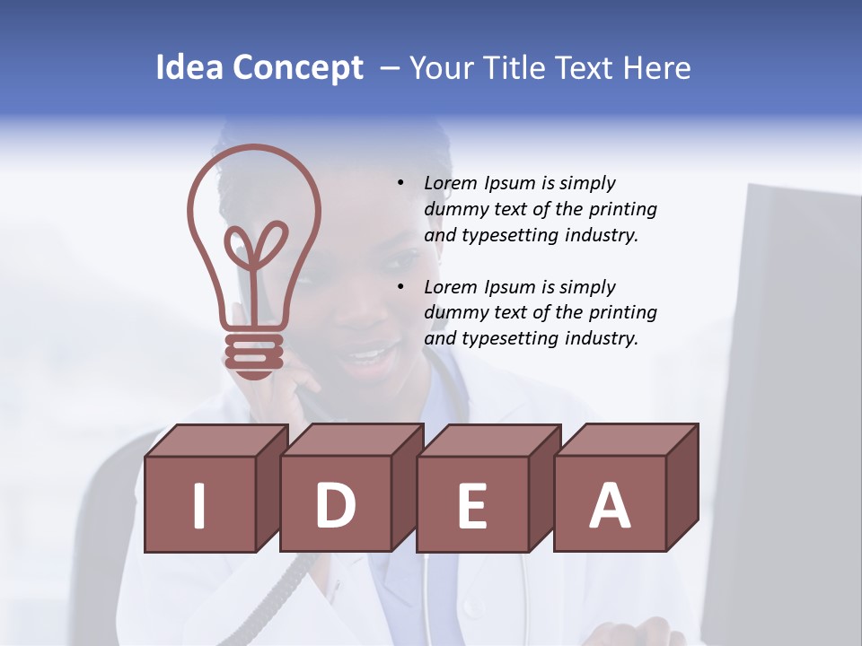 Professional Health Typing PowerPoint Template