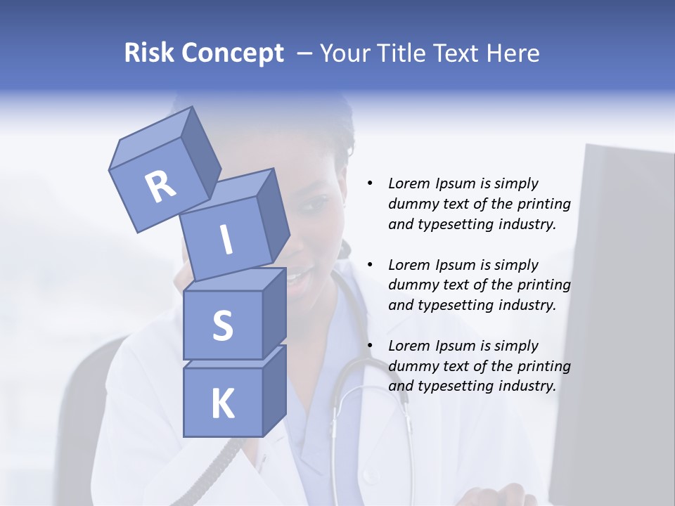 Professional Health Typing PowerPoint Template