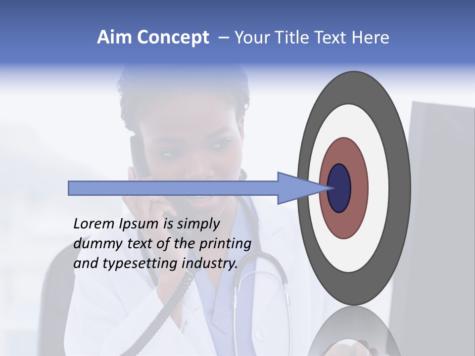 Professional Health Typing PowerPoint Template