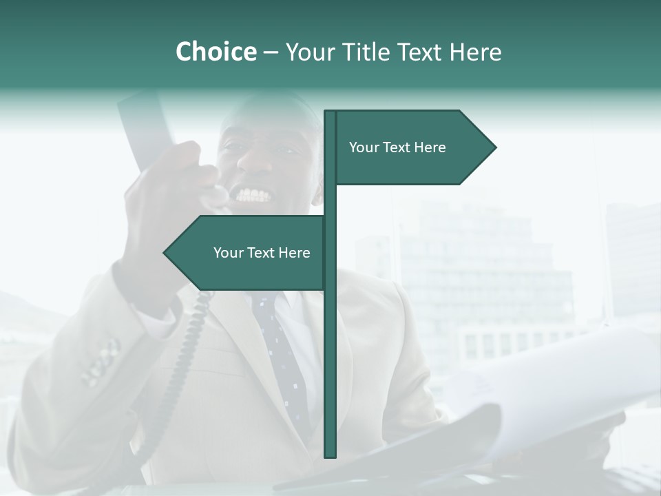 Anger Paper Boss PowerPoint Template