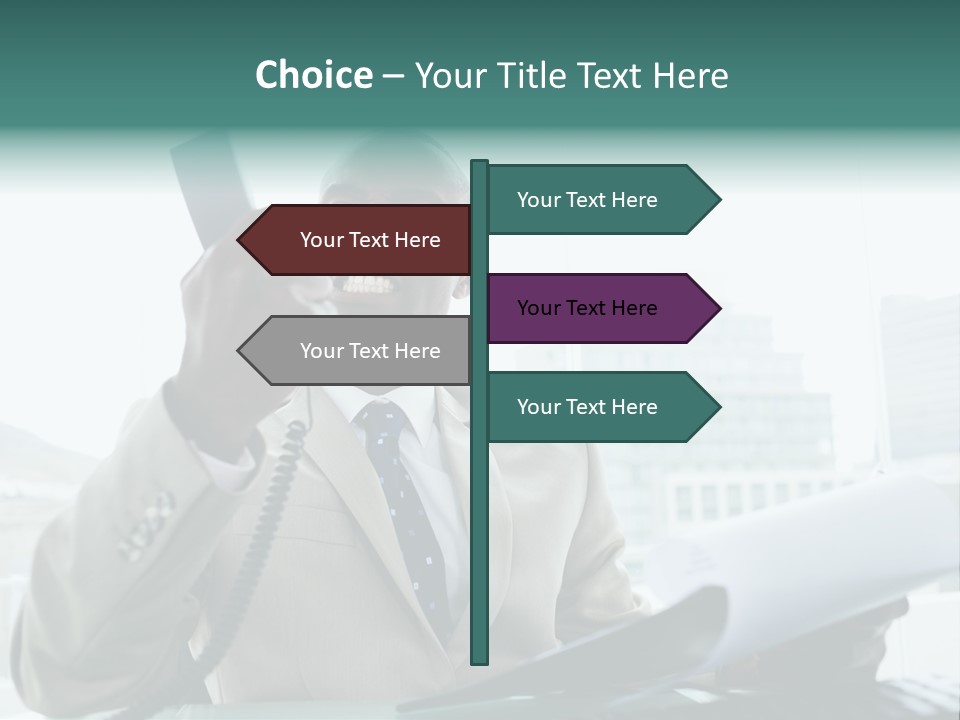 Anger Paper Boss PowerPoint Template