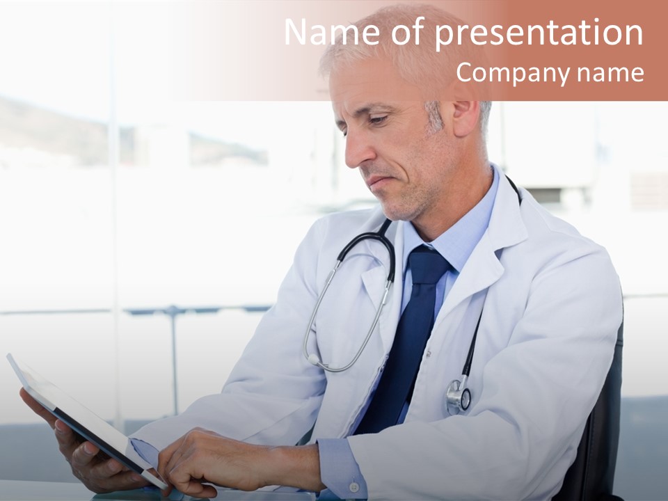 Care Electronic Screen PowerPoint Template