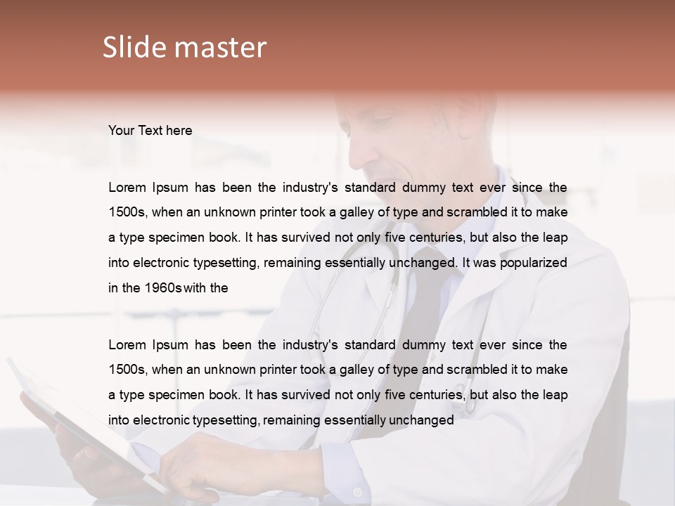 Care Electronic Screen PowerPoint Template