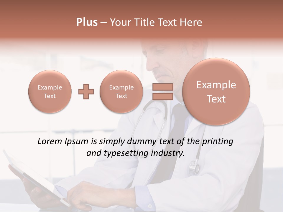 Care Electronic Screen PowerPoint Template