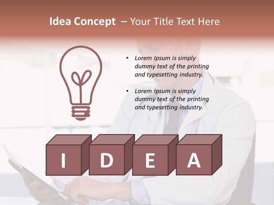 Care Electronic Screen PowerPoint Template