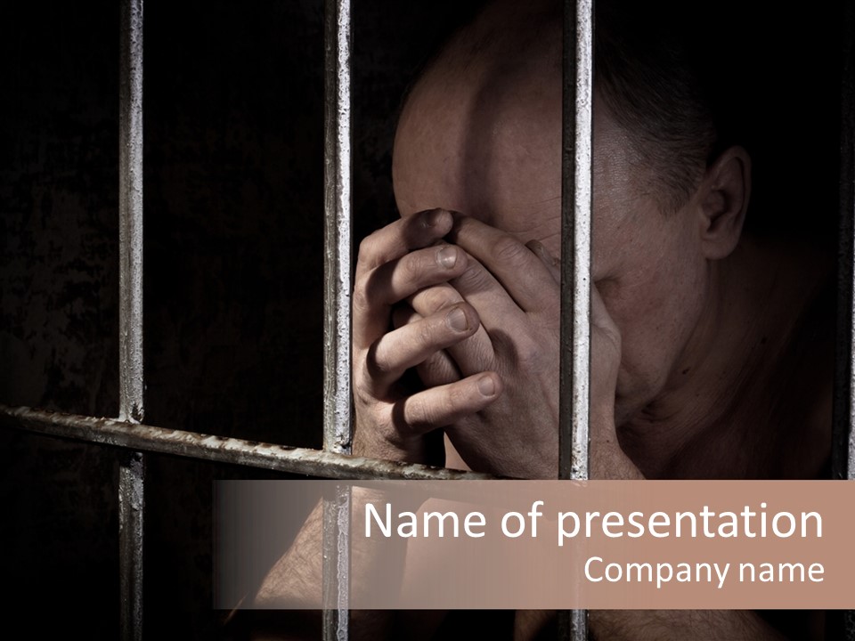 Incarcerated Row Space PowerPoint Template