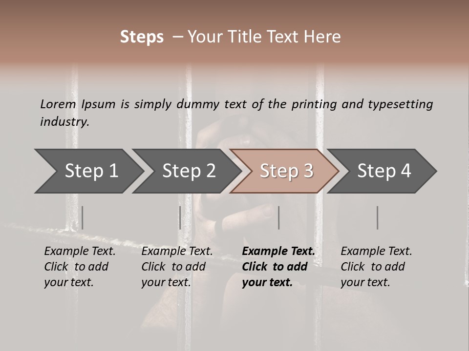 Incarcerated Row Space PowerPoint Template