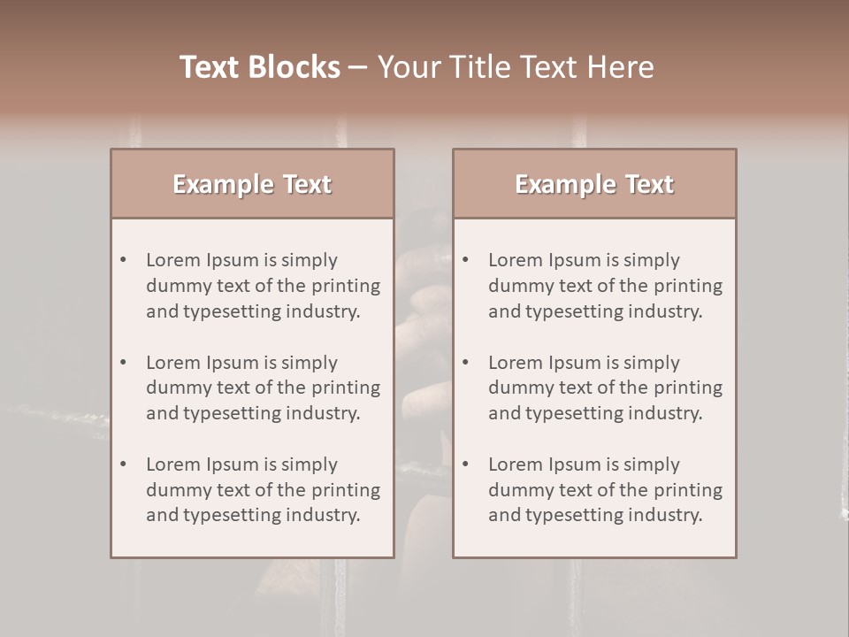 Incarcerated Row Space PowerPoint Template