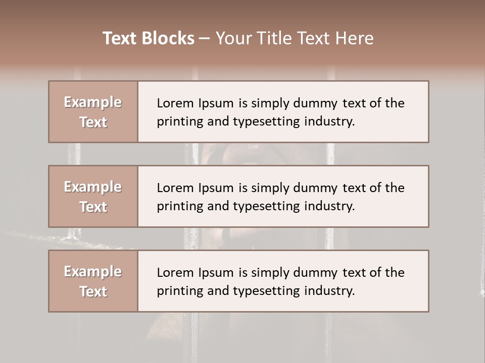 Incarcerated Row Space PowerPoint Template