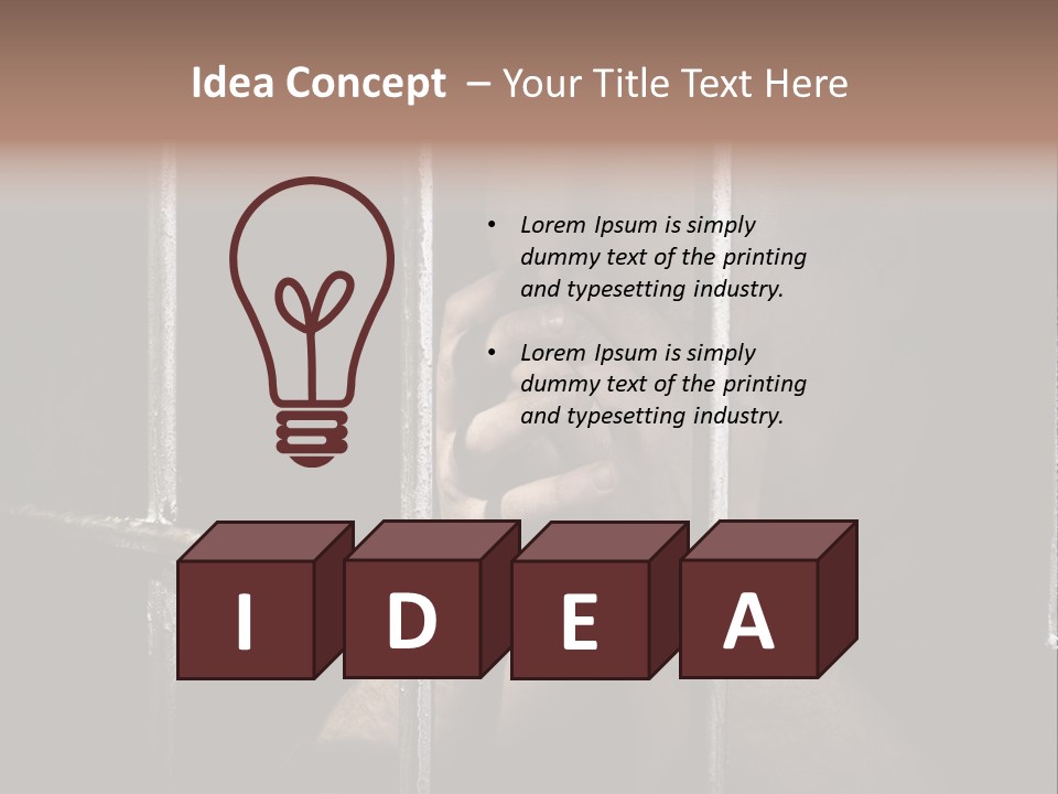 Incarcerated Row Space PowerPoint Template