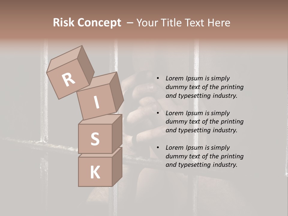 Incarcerated Row Space PowerPoint Template