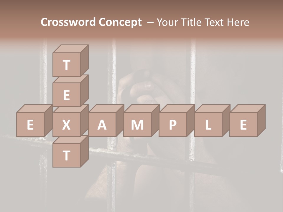 Incarcerated Row Space PowerPoint Template