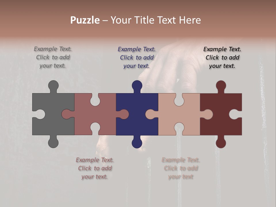 Prisoner Lock Depression PowerPoint Template