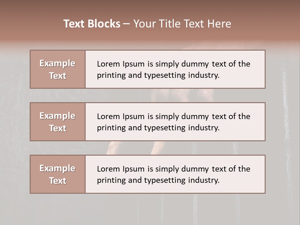 Prisoner Lock Depression PowerPoint Template