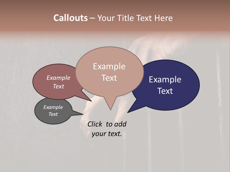 Prisoner Lock Depression PowerPoint Template