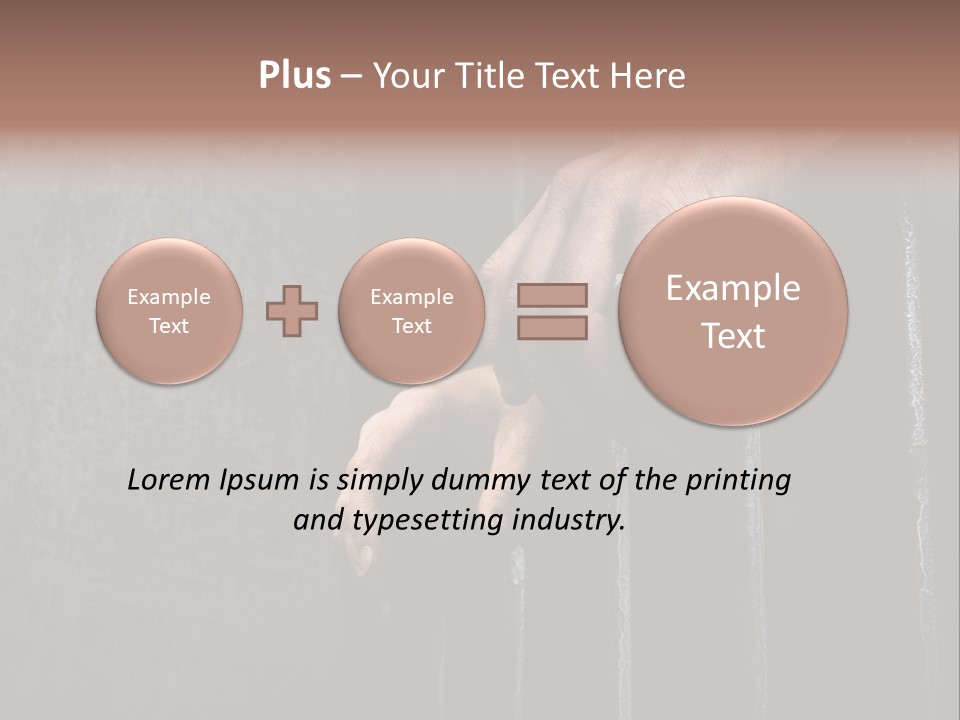 Prisoner Lock Depression PowerPoint Template