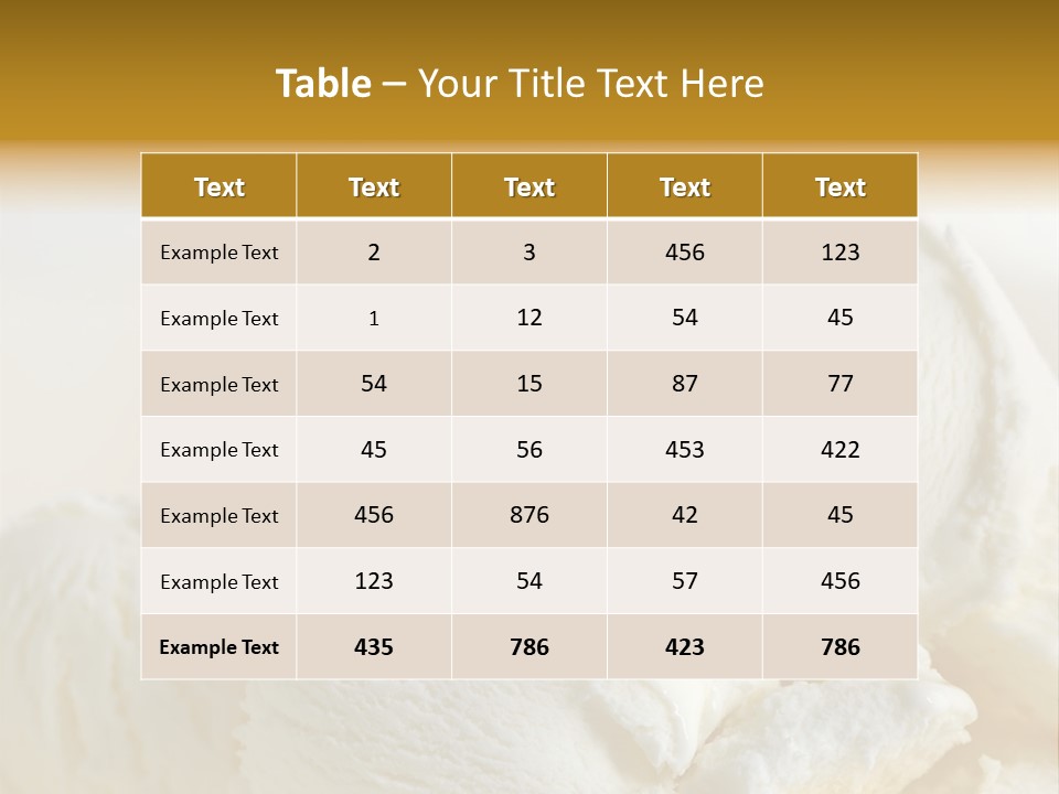 Sundae Food Freshness PowerPoint Template