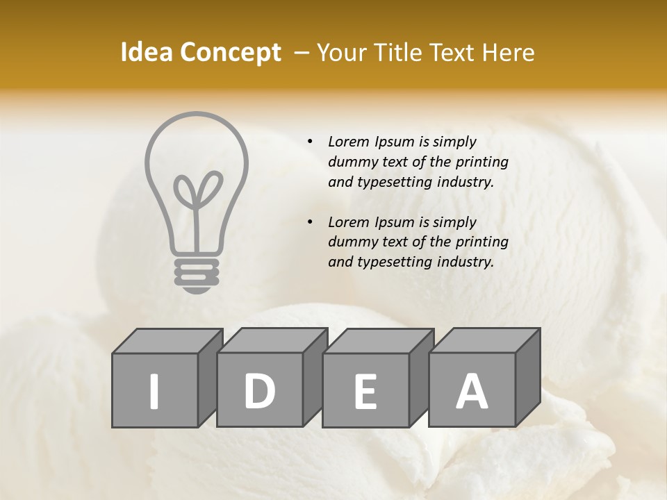 Sundae Food Freshness PowerPoint Template