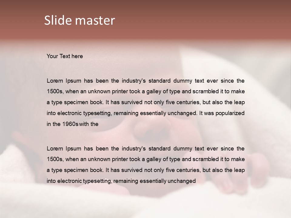 Family Fingernails Close Up PowerPoint Template