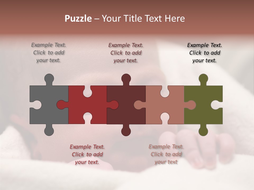 Family Fingernails Close Up PowerPoint Template