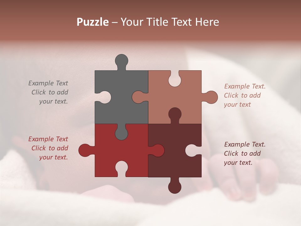 Family Fingernails Close Up PowerPoint Template