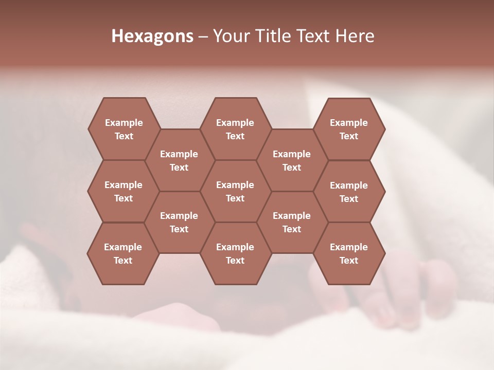 Family Fingernails Close Up PowerPoint Template