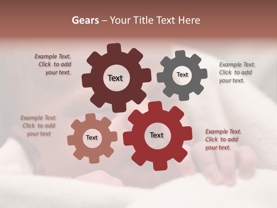 Family Fingernails Close Up PowerPoint Template