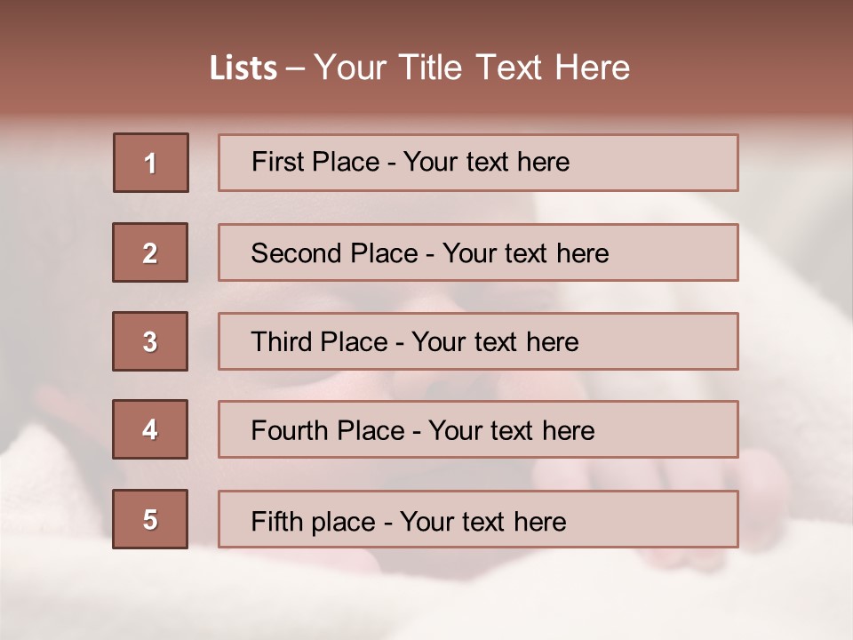 Family Fingernails Close Up PowerPoint Template