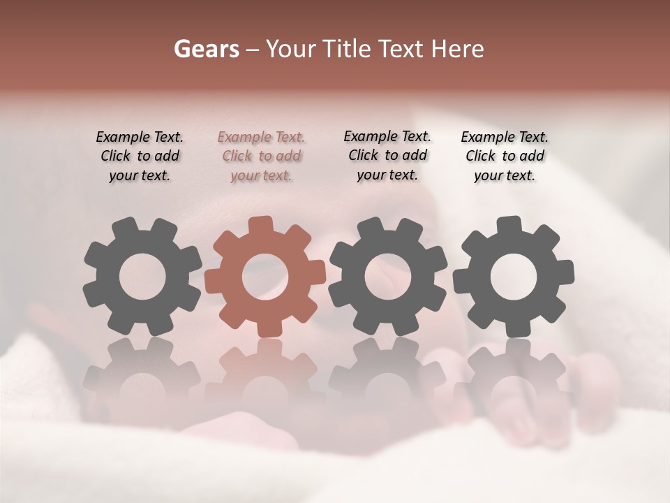 Family Fingernails Close Up PowerPoint Template