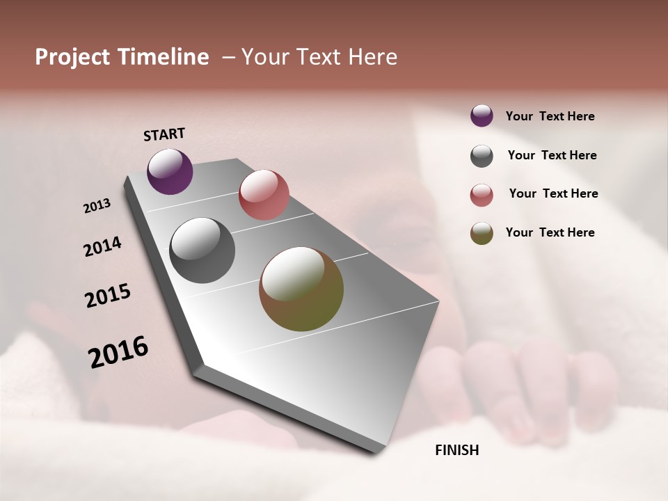 Family Fingernails Close Up PowerPoint Template