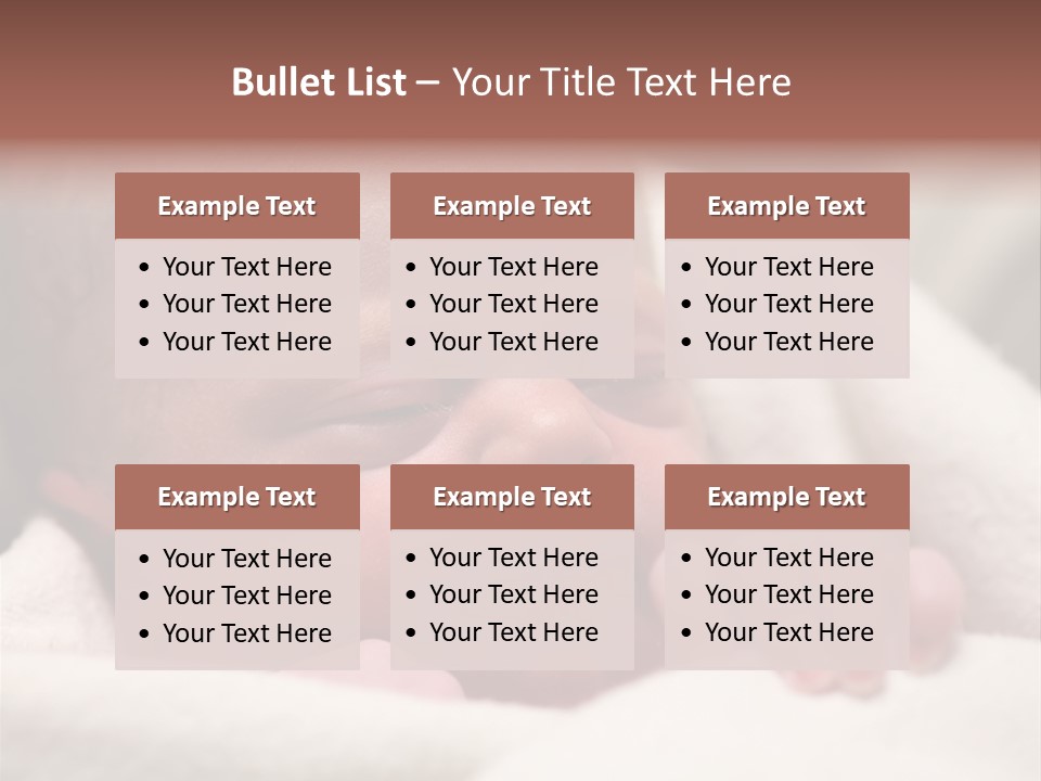 Family Fingernails Close Up PowerPoint Template