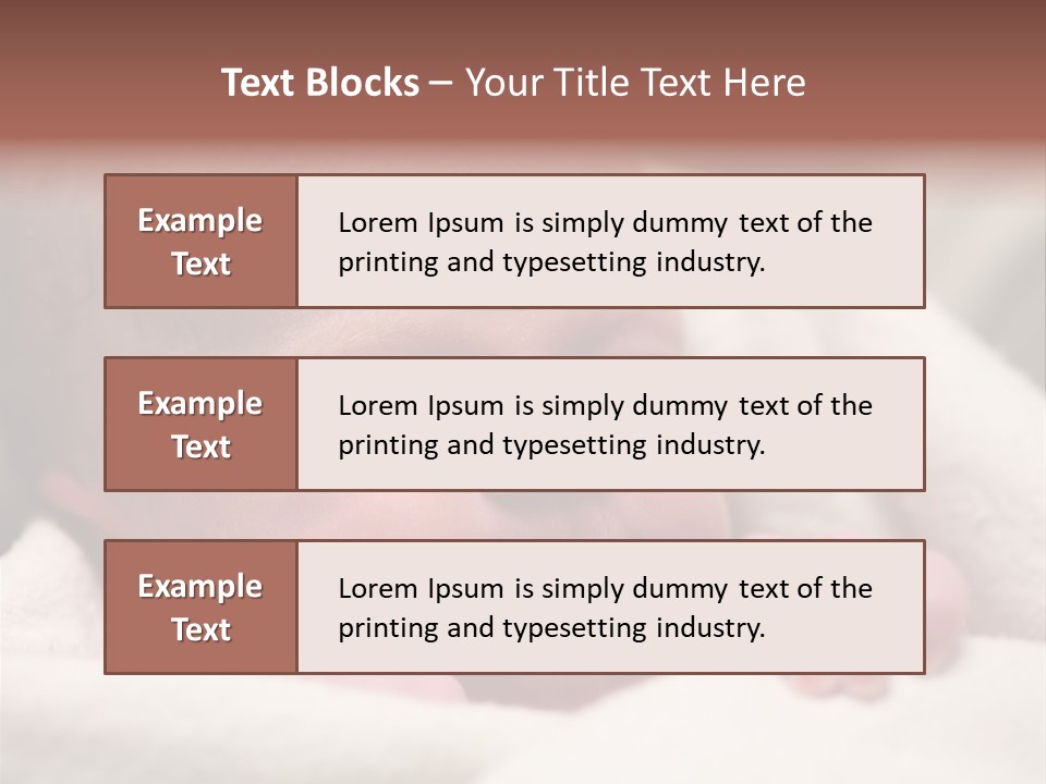 Family Fingernails Close Up PowerPoint Template